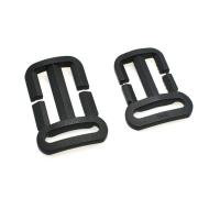 Plastic Bag Adjust Buckle, DIY black 