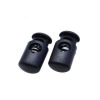 Plastic Spring Stopper Buckle, DIY, black Approx 