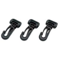 Plastic Bag Snap Hook Buckle, DIY, black 