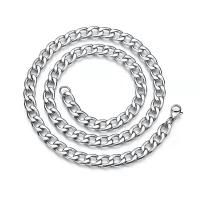 Titanium Steel Chain Necklace, polished, Unisex original color 