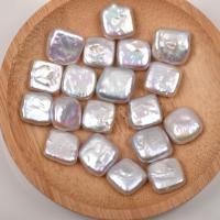 Keshi Cultured Freshwater Pearl Beads,  Square, DIY, white, 10-11mm 