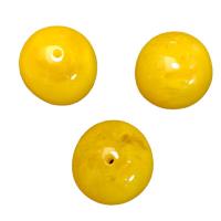 Resin Jewelry Beads, imitation beeswax & DIY, yellow Approx 