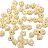 Resin Jewelry Beads, Flower, DIY & imitation ivory, ivory Approx 