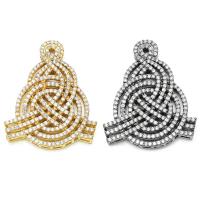 Cubic Zirconia Micro Pave Brass Connector, plated, micro pave cubic zirconia 