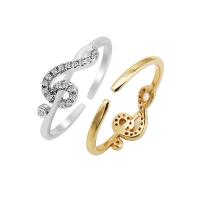 Cubic Zirconia Micro Pave Brass Finger Ring, fashion jewelry & micro pave cubic zirconia & for woman 