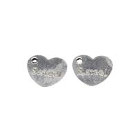 Stainless Steel Heart Pendants, 304 Stainless Steel, polished, Unisex Approx 