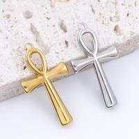 Stainless Steel Cross Pendants, 304 Stainless Steel, Vacuum Ion Plating, DIY 