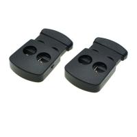 Plastic Spring Stopper Buckle, DIY, black Approx 5.65mm 