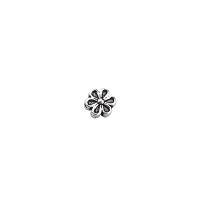 Sterling Silver Spacer Beads, 925 Sterling Silver, Flower, plated 