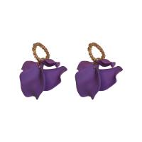 Zinc Alloy Drop Earring, stoving varnish, fashion jewelry & for woman 