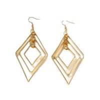 Zinc Alloy Drop Earring, gold color plated, fashion jewelry & for woman 