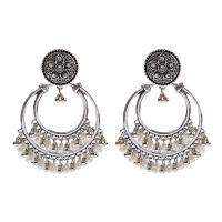 Plastic Pearl Zinc Alloy Earring, with ABS Plastic Pearl, plated, fashion jewelry & for woman 