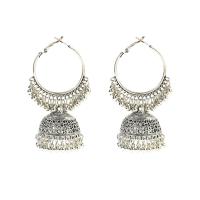 Huggie Hoop Drop Earring, Zinc Alloy, plated, fashion jewelry & for woman 