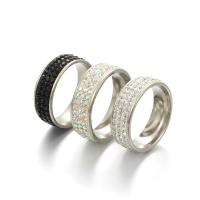 Ehepaar Fingerringe, Titanstahl, unisex & verschiedene Größen vorhanden & mit Strass, keine, 8mm, verkauft von PC