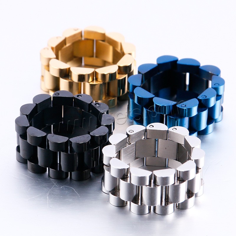 Titanium Steel Finger Ring, plated, different size for choice & for man, more colors for choice, Sold By PC