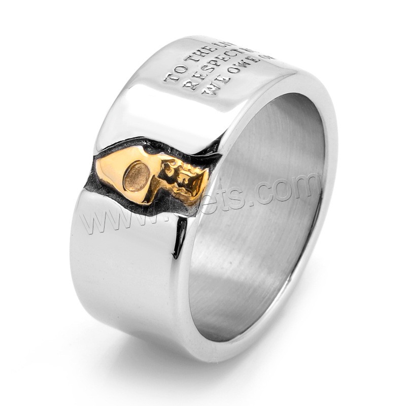 Anillo de dedo de acero Titanium de, Partículas de acero, chapado, unisexo & diverso tamaño para la opción, más colores para la opción, Vendido por UD