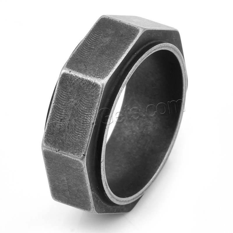 Titane Acier Bague, Acier titane, Placage, normes différentes pour le choix & pour homme, plus de couleurs à choisir, Vendu par PC