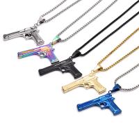 Pendentifs en titane, Acier titane, pistolet, Placage, plus de couleurs à choisir Vendu par PC