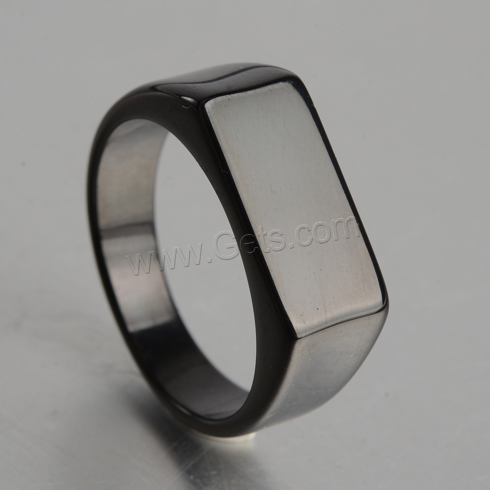 Anillo de dedo de acero Titanium de, Partículas de acero, chapado, unisexo & diverso tamaño para la opción, más colores para la opción, Vendido por UD