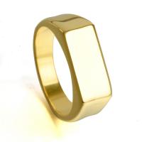 Titan Stahl Fingerring, Titanstahl, plattiert, unisex & verschiedene Größen vorhanden, keine, verkauft von PC