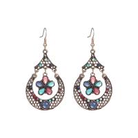 Zinc Alloy Drop Earring, plated, fashion jewelry & for woman & hollow 