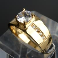 Bague zircone cubique, Acier titane, Placage, styles différents pour le choix & pavé de micro zircon & pour femme, plus de couleurs à choisir, Vendu par PC