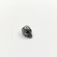 Stainless Steel Beads, 304 Stainless Steel, Skull, vintage & DIY, original color 