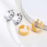 Stainless Steel Hoop Earring, 304 Stainless Steel, Vacuum Ion Plating, fashion jewelry & for woman 