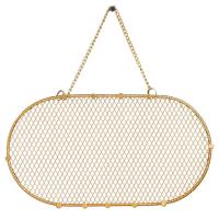 Mehrzweck Schmucksache-Anzeige, Eisen, Wandbehang & verschiedene Stile für Wahl, goldfarben, 30x16cmu300135x18cmu300140x20.5cm, verkauft von PC