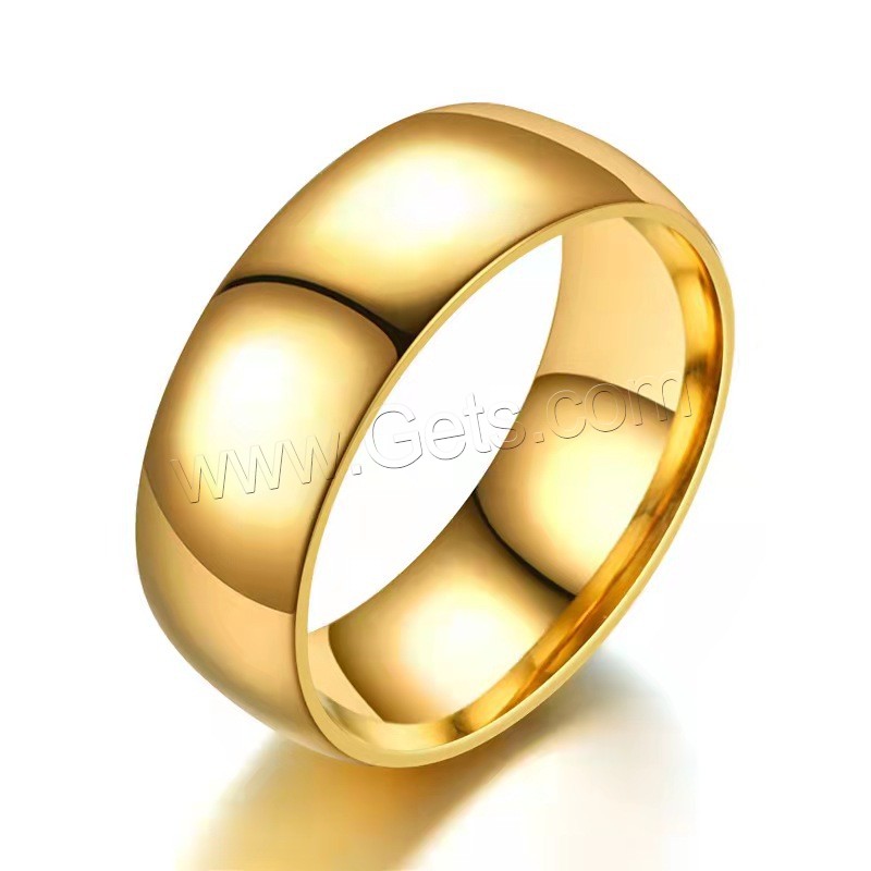 Partículas de acero anillo, chapado, diverso tamaño para la opción & para hombre, más colores para la opción, Vendido por UD