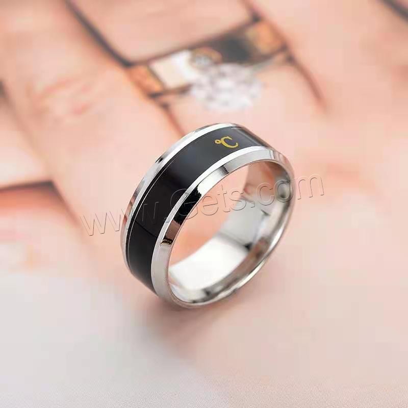 Titan Stahl Fingerring, Titanstahl, plattiert, unisex & verschiedene Größen vorhanden, keine, verkauft von PC