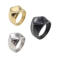 Titan Stahl Fingerring, Titanstahl, plattiert, unisex & verschiedene Größen vorhanden, keine, verkauft von PC