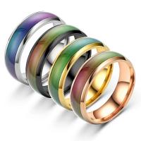 Titan Stahl Fingerring, Titanstahl, plattiert, Ölmeer & unisex & verschiedene Größen vorhanden, keine, verkauft von PC