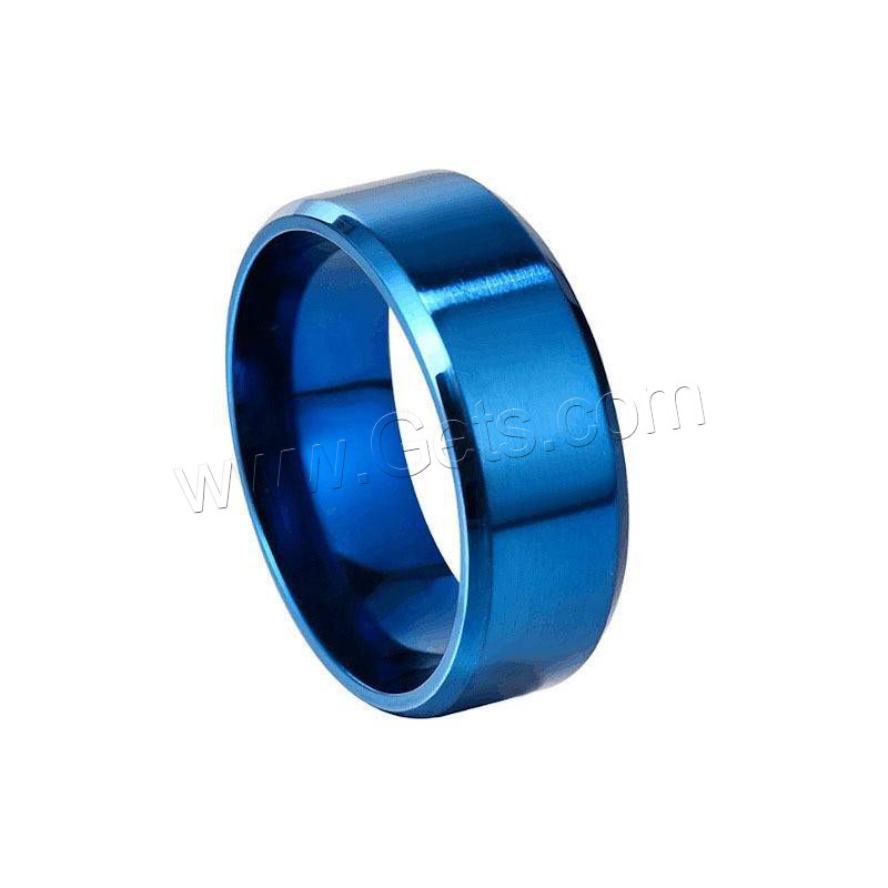 Titan Stahl Fingerring, Titanstahl, plattiert, unisex & verschiedene Größen vorhanden, keine, verkauft von PC