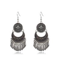 Zinc Alloy Drop Earring, plated, fashion jewelry & for woman 