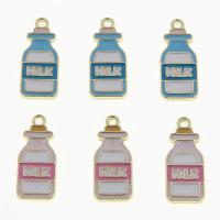 Zinc Alloy Enamel Pendants, Bottle, KC gold color plated, Unisex Approx 