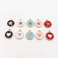 Zinc Alloy Enamel Pendants, DIY 