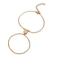 Gothic Bracelet Ring, 304 Stainless Steel, with 1.97inch extender chain, fashion jewelry & for woman Approx 7.08 Inch, Approx 6.29 Inch 