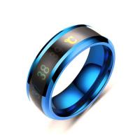 Titan Stahl Fingerring, Titanstahl, plattiert, unisex & verschiedene Größen vorhanden, keine, verkauft von PC