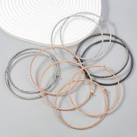 Zinc Alloy Rhinestone Hoop Earring, Round, plated, fashion jewelry & for woman & with rhinestone 