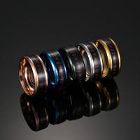 Titan Stahl Fingerring, Titanstahl, Modeschmuck & unisex & verschiedene Größen vorhanden, keine, 8x2mm, verkauft von PC