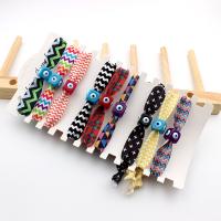 Headband, Cloth, with Resin, Cube, fashion jewelry & elastic & evil eye pattern 15mm cm 