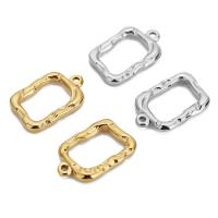 Edelstahl Anhänger, 304 Edelstahl, Rechteck, Vakuum-Ionen-Beschichtung, Modeschmuck & DIY, keine, 21x14mm, Bohrung:ca. 2mm, 36PCs/Tasche, verkauft von Tasche