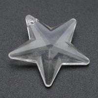 Transparent Acrylic Pendants, Star, DIY, clear Approx 2mm 