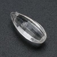 Transparent Acrylic Pendants, Teardrop, DIY, clear Approx 1mm 