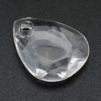 Transparent Acrylic Pendants, Teardrop, DIY, clear Approx 2.5mm 