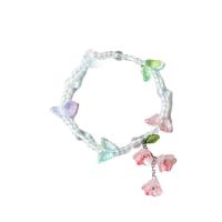 Seedbead Pulsera, con Cristal de murano, elástico & para mujer, más colores para la opción, longitud:aproximado 14-20 cm, Vendido por UD