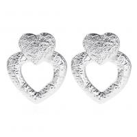 Zinc Alloy Drop Earring, Heart, plated, fashion jewelry & for woman 