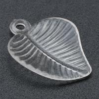 Transparent Acrylic Pendants, Leaf, DIY, clear Approx 1.5mm 