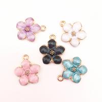 Zinc Alloy Enamel Pendants, Oriental Cherry, DIY [